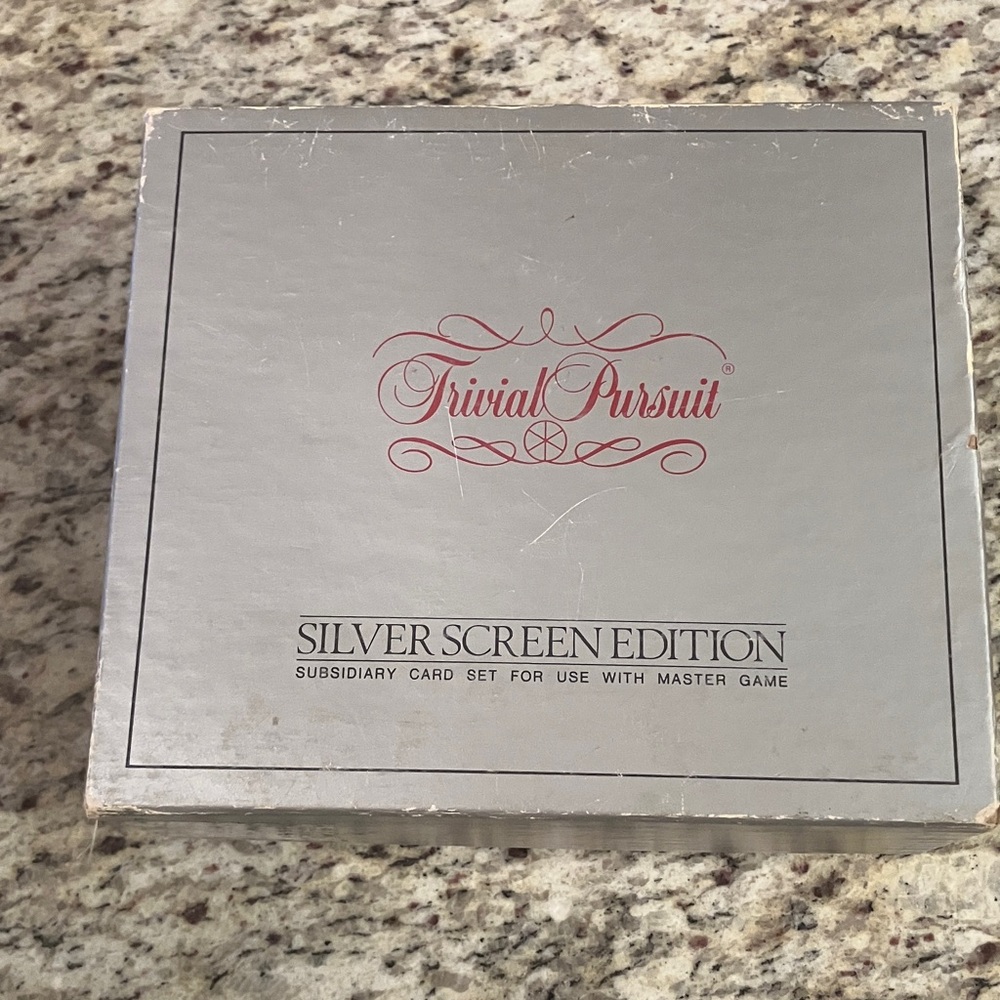 Trivial Pursuit Silver Screen Edition Card Set Only Vintage Movie Trivia Game